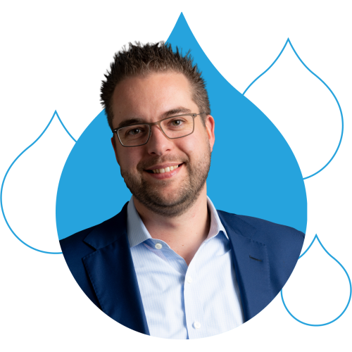 Dries Headshot in Acquia Droplet