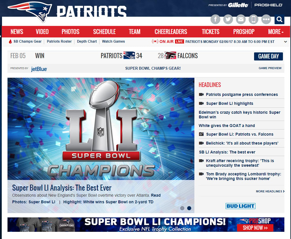 Acquia Powers the Patriots through Super Sunday