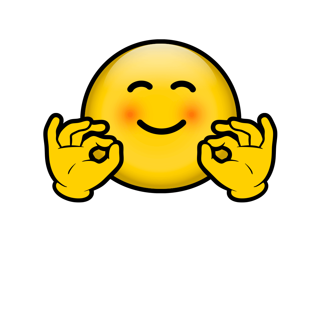 Emoji that is using sign language to say "Awesome"