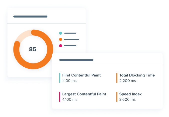 Stylized Product UI with load time performance analytics